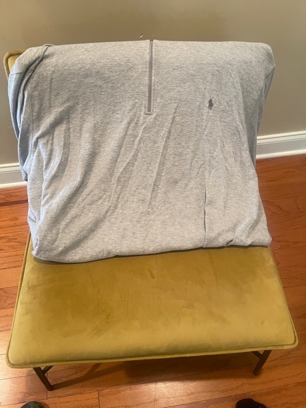 Ralph Lauren Heather Gray Half-Zip Sweatshirt